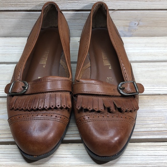 The Leather Collection Loafers - Size 6 1/2 - Picture 2 of 9
